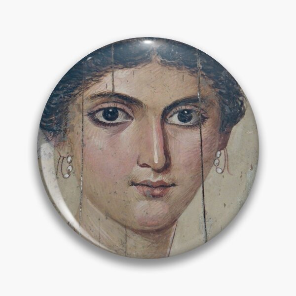 Item preview, Fayum mummy portrait ancient Egypt woman designed and sold by The-Roman-Lady.