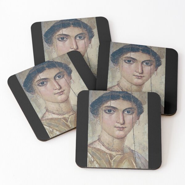 Item preview, Fayum mummy portrait ancient Egypt woman designed and sold by The-Roman-Lady.