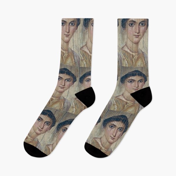 Item preview, Fayum mummy portrait ancient Egypt woman designed and sold by The-Roman-Lady.