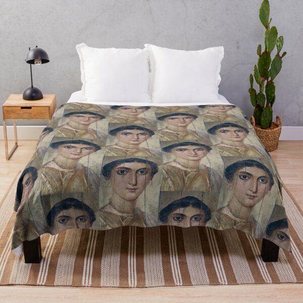 Item preview, Fayum mummy portrait ancient Egypt woman designed and sold by The-Roman-Lady.