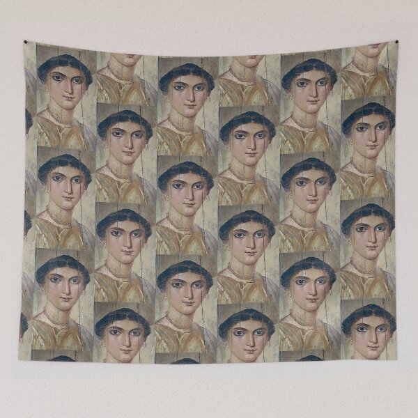 Item preview, Fayum mummy portrait ancient Egypt woman designed and sold by The-Roman-Lady.