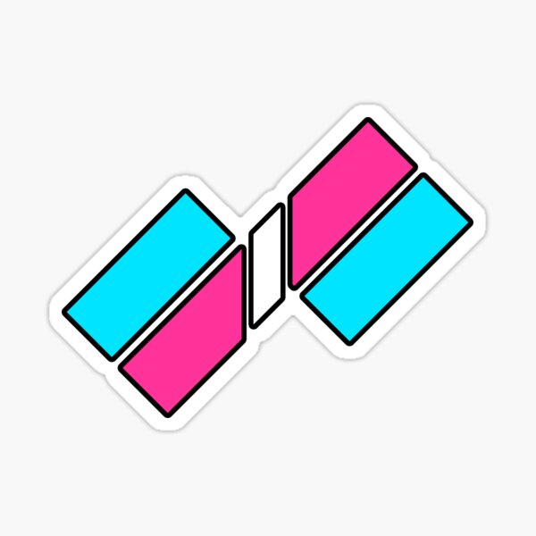 Transcend Gender: Offset Futuristic Sticker