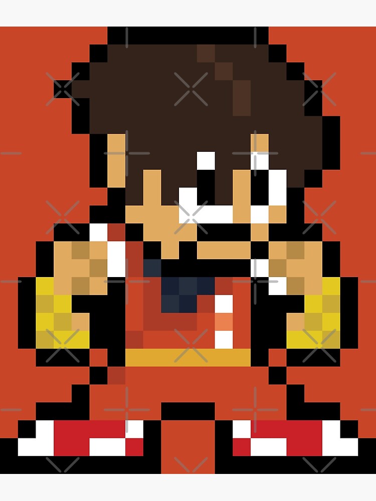 Zangief SF2 Street Fighter 2 SF6 6 VI 8-bit Retro Pixel Art