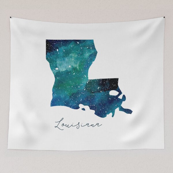 Item preview, Louisiana Galaxy Watercolor Painting designed and sold by KathrinLegg.