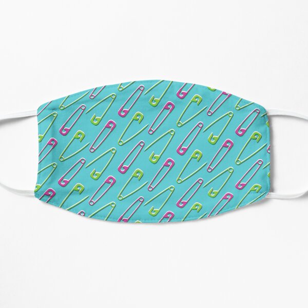 Safety First (Cyan) Flat Mask