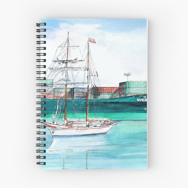 Item preview, Past meets Present (San Pedro Harbor) designed and sold by Rob Beilby.