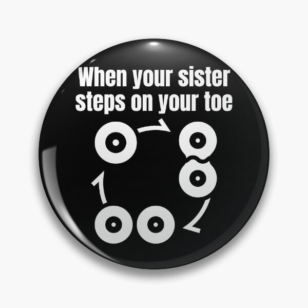 Item preview, When your sister steps on your toe designed and sold by Caregiverology.