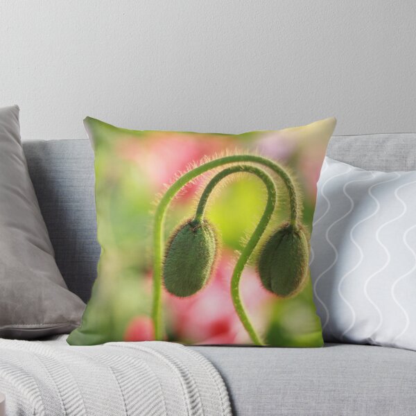 Item preview, Delicate poppy buds bending one over other one designed and sold by Rrrainbow.