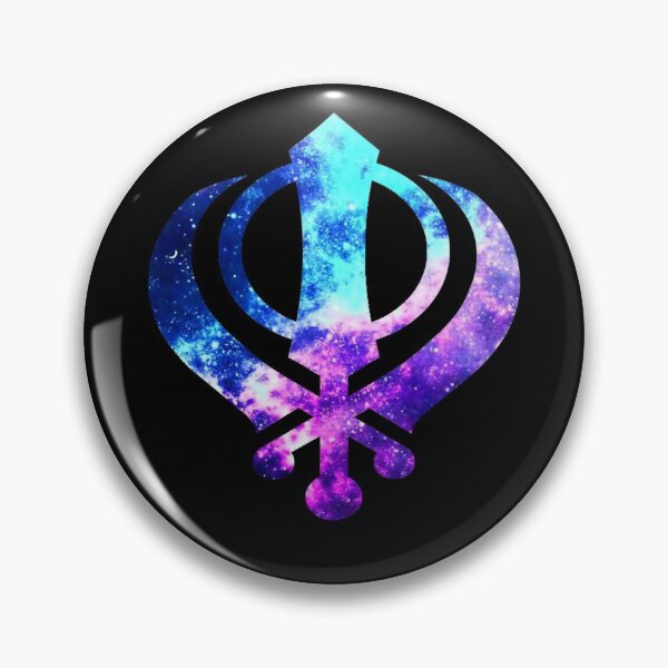 Item preview, Khanda Logo - Galaxy Glowing  designed and sold by trendistic.