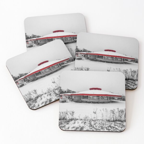 Item preview, The Chatterbox Drive-in (Winter snow) designed and sold by Skynteef-art.