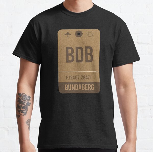 Bundaberg Vintage Airport Luggage Tag Classic T-Shirt