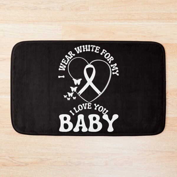 Item preview, I Wear White For My Baby Support Lung Cancer Awareness designed and sold by arteesy.