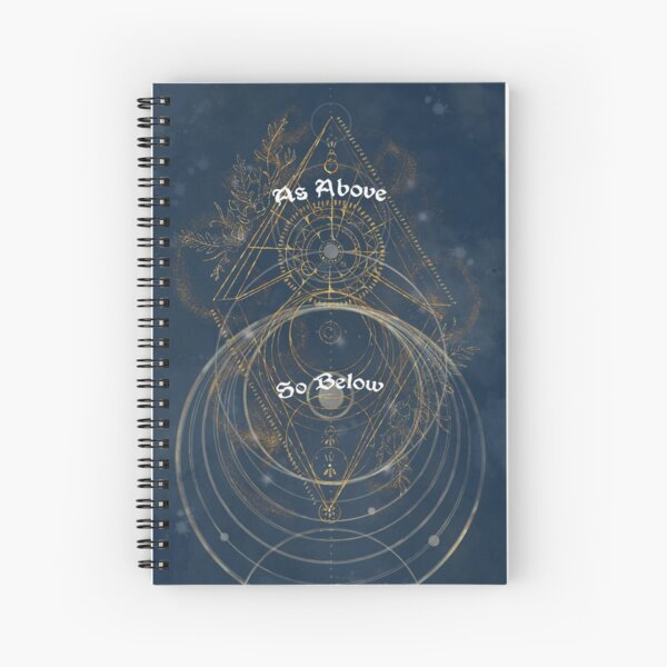Mystical nature: As Above So below Spiral Notebook