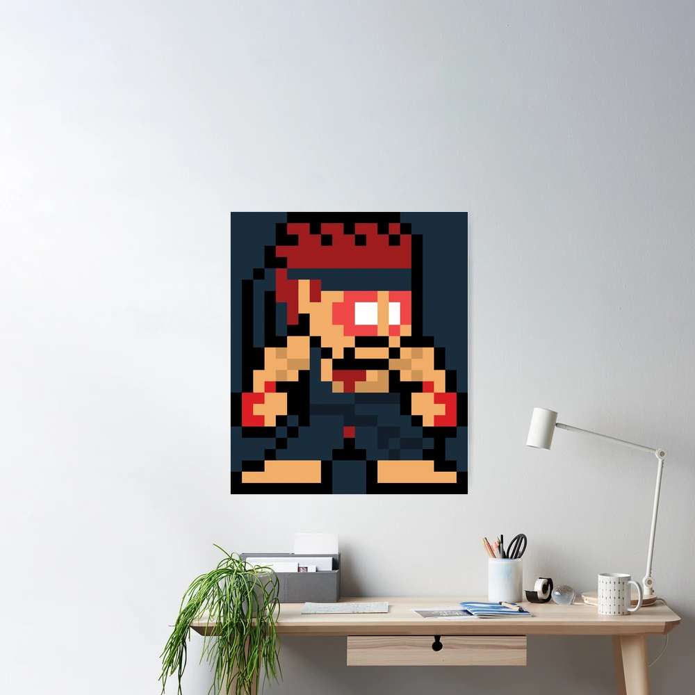 Street Fighter Evil Ryu Video Game Art Wall Indoor Room Poster - POSTER  20x30