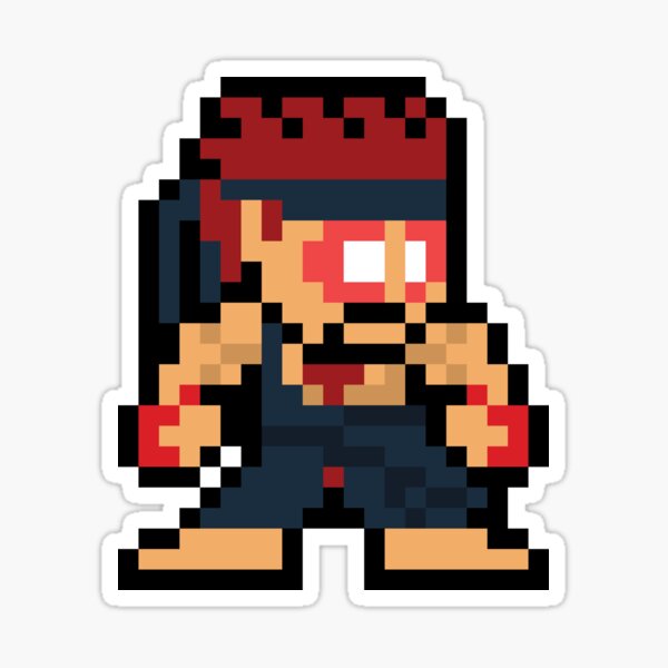 Zangief SF2 Street Fighter 2 SF6 6 VI 8-bit Retro Pixel Art