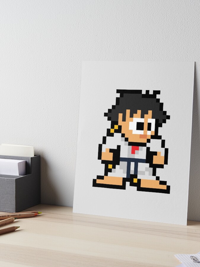 Makoto (Street Fighter) 8-bit Retro Pixel Art
