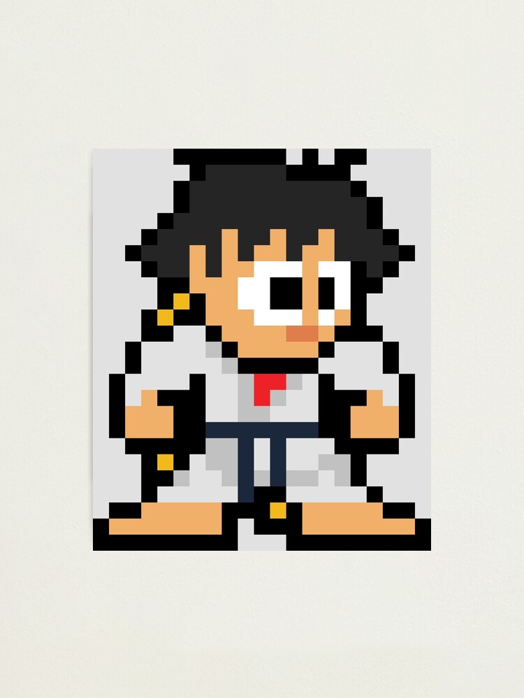 Makoto (Street Fighter) 8-bit Retro Pixel Art