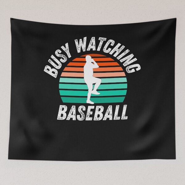 Item preview, Busy Watching Baseball Novelty Gift Pitcher Silhouette designed and sold by Marathon-Runner.