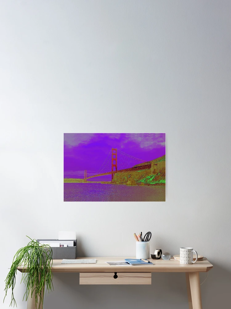 Thumbnail 2 of 3, Poster, Golden Gate designed and sold by Holly Werner.