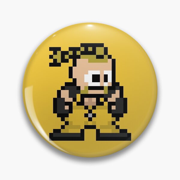 Item preview, Rufus (Street Fighter) 8-bit Retro Pixel Art designed and sold by The Armorsmith.