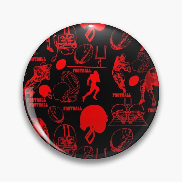 Item preview, Red Football Pattern designed and sold by Crystalsgraphix.