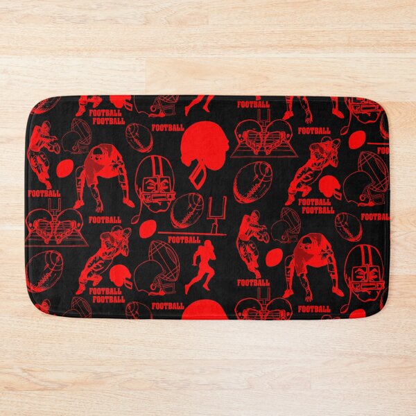 Item preview, Red Football Pattern designed and sold by Crystalsgraphix.