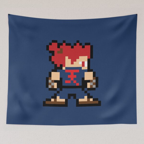 Item preview, Akuma Back (Street Fighter) 8-bit Retro Pixel Art designed and sold by The Armorsmith.