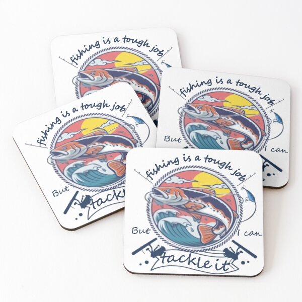 Item preview, Fishing Is A Tough Job But I Can Tackle It Valentines Day Gifts For Fisherman & Anniversary Gift For Him  designed and sold by Outija.