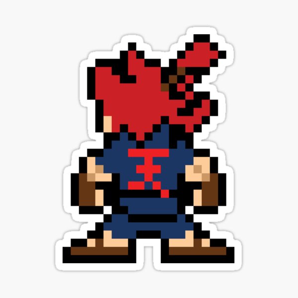 Ryu Street Fighter III Videogames Neo-Geo Pixel Art Sticker by  Mr-Retropixel