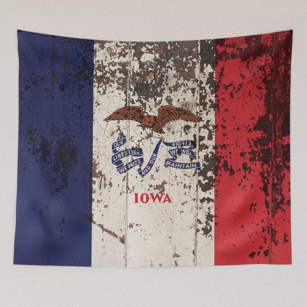 Item preview, Copy of Iowa Flag Rustic  designed and sold by TRowanDesign.