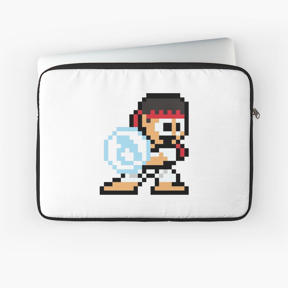 Ryu Hadouken (Street Fighter) 8-bit Retro Pixel Art Ryu Hadouken (Street Fighter) 8-bit Retro Pixel Art