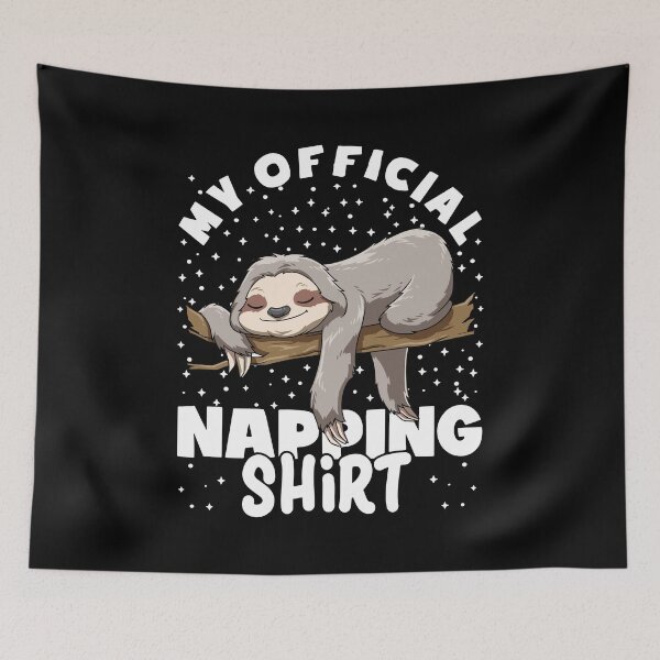 Item preview, Funny Napping Sleeping Sloth Lazy Sleep designed and sold by melomedia.