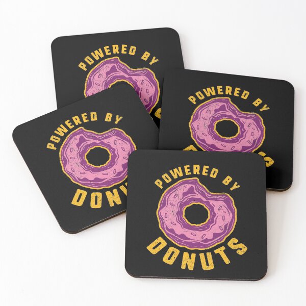 Item preview, Powered By Donut — Cute Donuts Lovers designed and sold by MintaApparel.