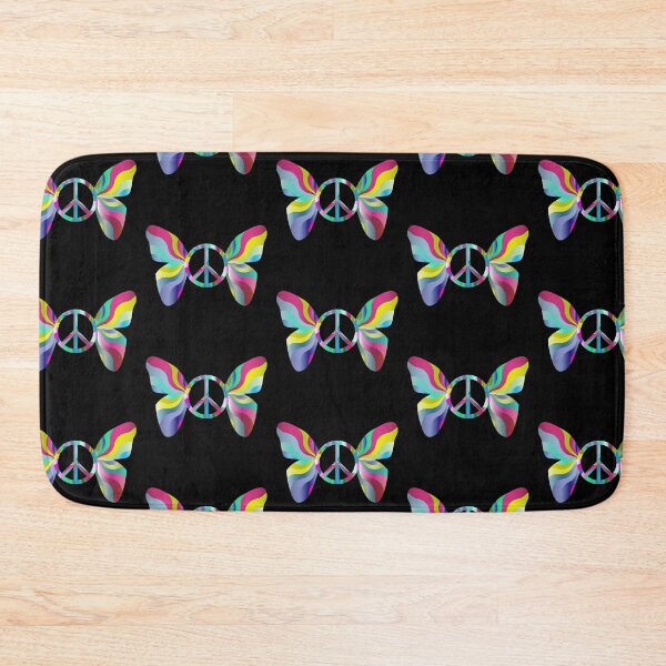 Item preview, Colorful peace symbol with butterfly wings designed and sold by Photography-Art.