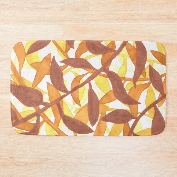 Item preview, Jungle of Tendril Plants in Sunny Yellow, Ocker and Bonze Metallic  designed and sold by nabeArtist.