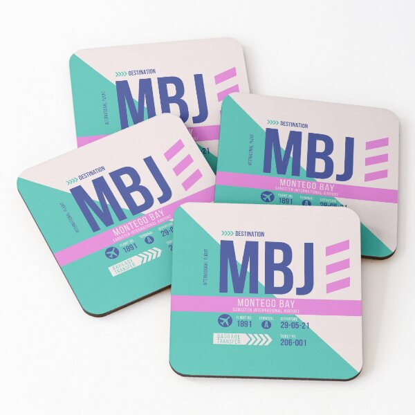 Item preview, Montego Bay (MBJ) Airport Code Baggage Tag designed and sold by SLAG-Creative.