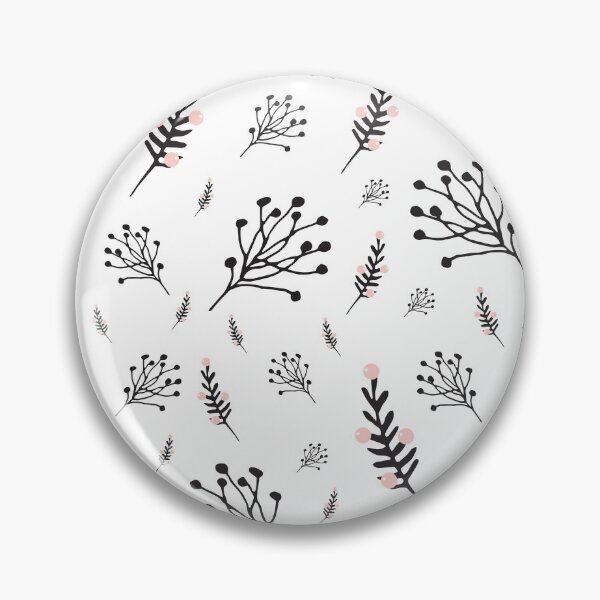 Item preview, Pink black and white floral pattern flower seamless pattern designed and sold by TamGustam.