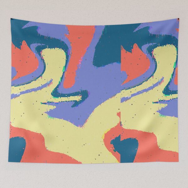Item preview, Yellow Glitchy 70's Art designed and sold by toohot2trot189.