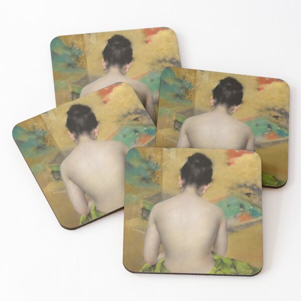 Item preview, Study of Flesh Color and Gold by William Merritt Chase, American, 1888 designed and sold by Shapes-Mania.