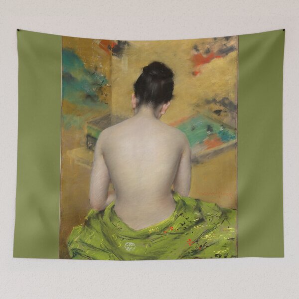 Item preview, Study of Flesh Color and Gold by William Merritt Chase, American, 1888 designed and sold by Shapes-Mania.