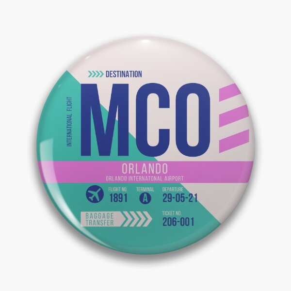 Item preview, Orlando (MCO) Airport Code Baggage Tag designed and sold by SLAG-Creative.
