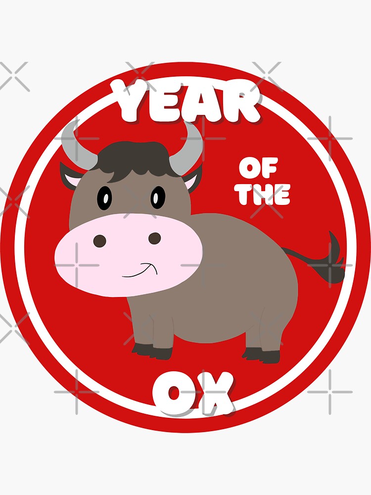 Year of the Ox Chinese Zodiac Sticker