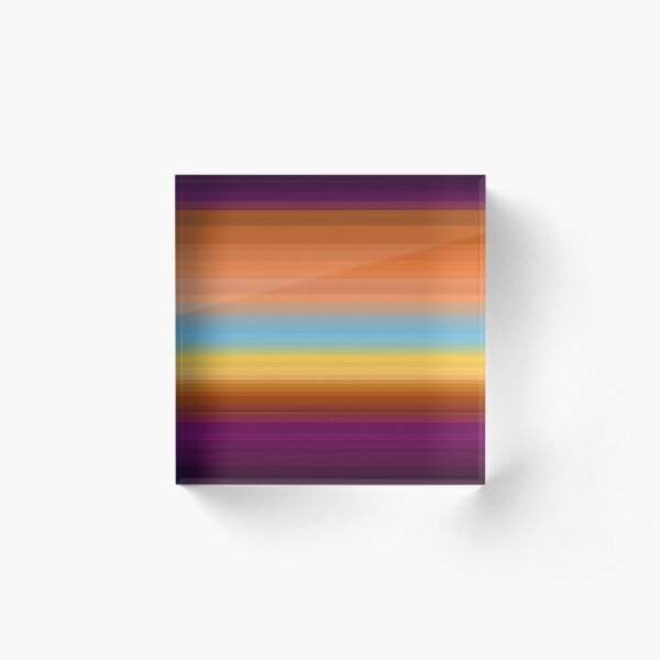 Desert Sunrise Acrylic Block