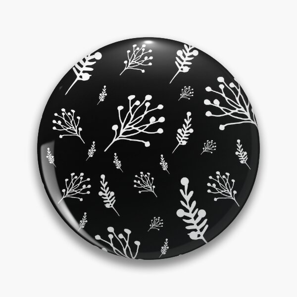 Item preview, Black and white floral pattern flower seamless pattern designed and sold by TamGustam.