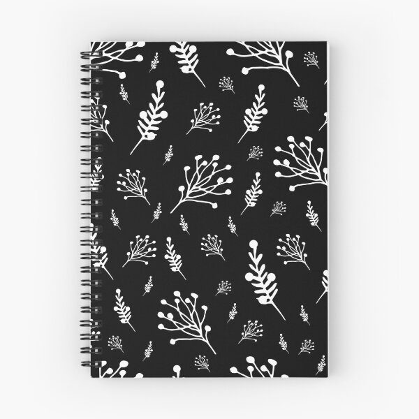 Item preview, Black and white floral pattern flower seamless pattern designed and sold by TamGustam.