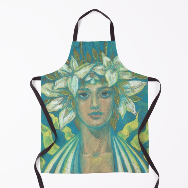 Item preview, May Queen, Girl in Lily Flower Crown, Surreal Fantasy Portrait designed and sold by Julia Khoroshikh.