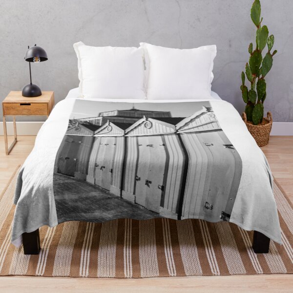Item preview, Black and white Great Yarmouth beach huts designed and sold by cdkphotos.