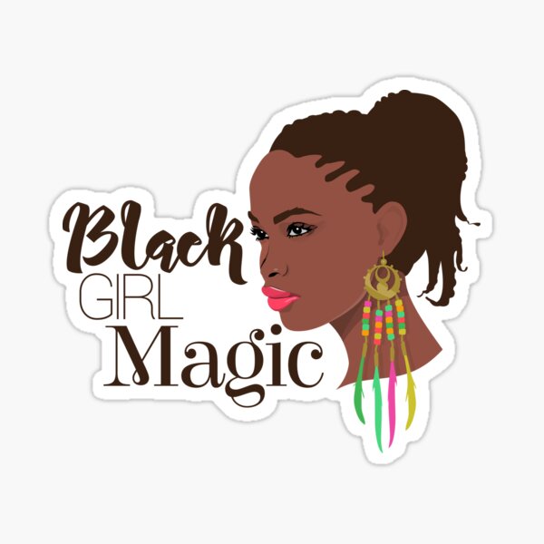 Item preview, Black girl Magic,  African American Girl designed and sold by ZoeStart.