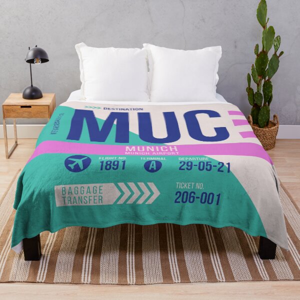 Item preview, Munich (MUC) Airport Code Baggage Tag designed and sold by SLAG-Creative.