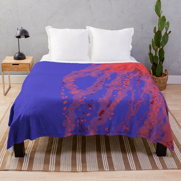 Item preview, Red blue bloody jellyfish designed and sold by MentaLee.